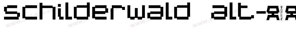 Schilderwald alt字体转换